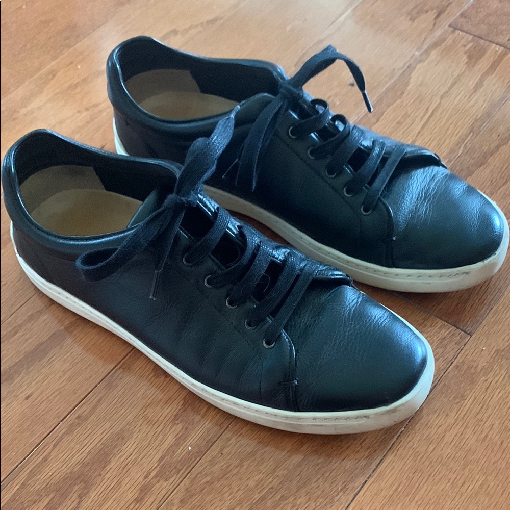 rag & bone Black Leather Sneakers